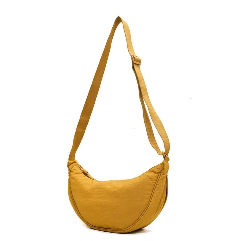Simple Design Women's Messenger Bag Fashion Ladies Nylon Hobos Small Shoulder Bags Vintage Female Girls Purse Cloth Handbags - Product upscale 